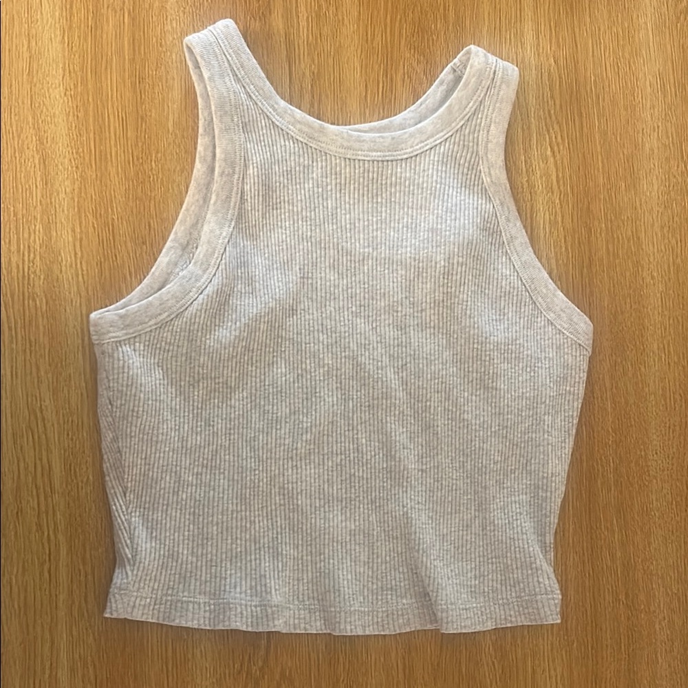 Women's Ribbed Tank Top - Cream
